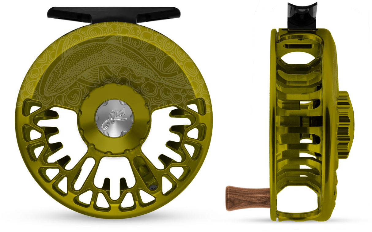 Abel Vaya Reel- Underwood Sight Fish- Olive 4/5 Fly Reel