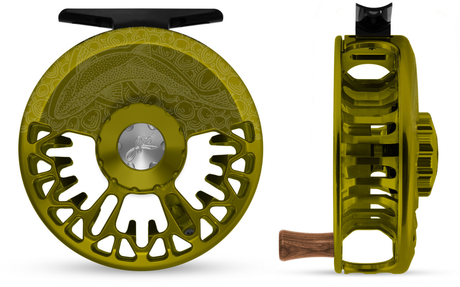 Abel Vaya Reel- Underwood Sight Fish- Olive 4/5 Fly Reel