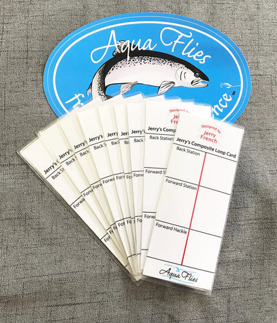 Aqua Flies Jerry French Composite Loop Card Tube Fly Materials & Tools