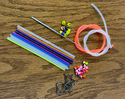 Aqua Flies Tube Fly Kit w/ Needle Tube Fly Materials & Tools