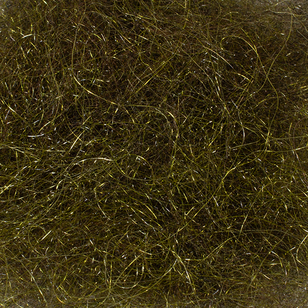 Arizona Minnow Hair Dark Olive Flash, Wing Materials