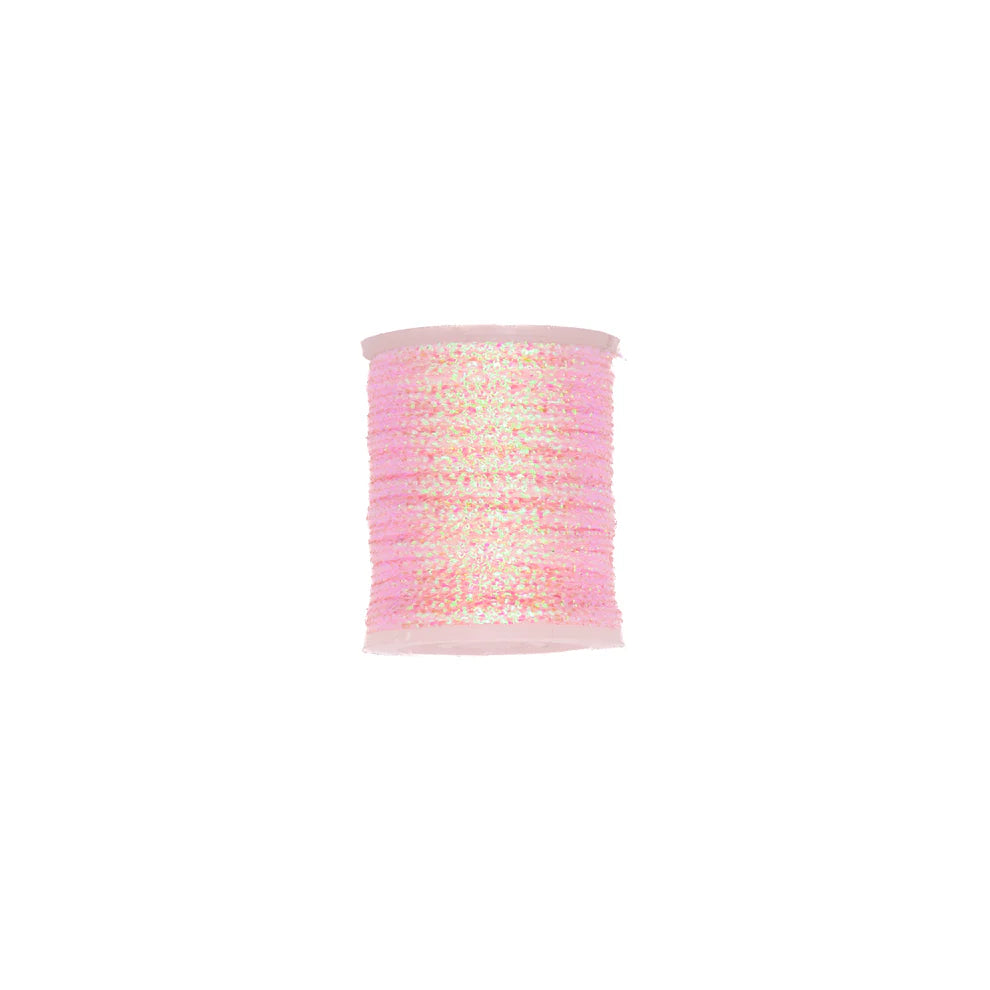 Cascade Crest Pearlescent Flat Braid Pink Wires, Tinsels