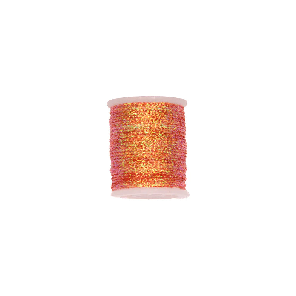 Cascade Crest Pearlescent Flat Braid Red Wires, Tinsels