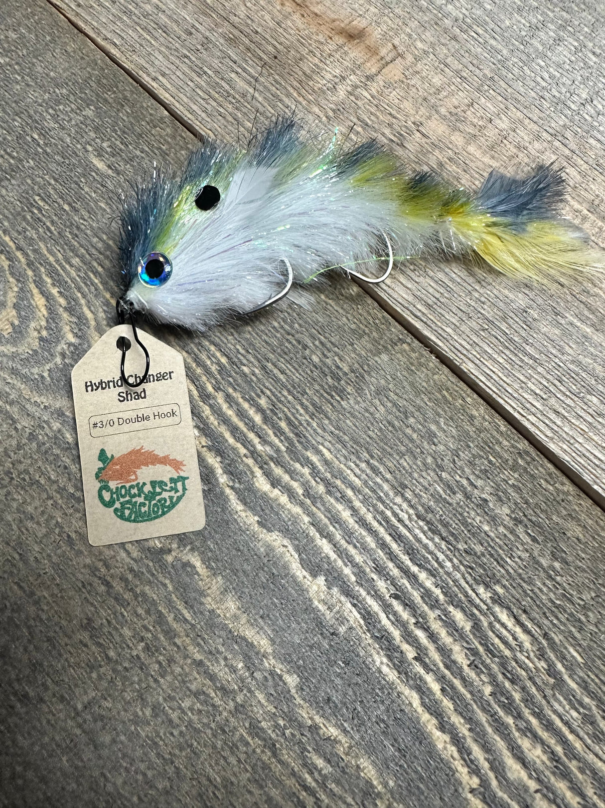 Chocklett's Hybrid Game Changer (double hook) 5"-  3/0 Shad Warmwater Flies