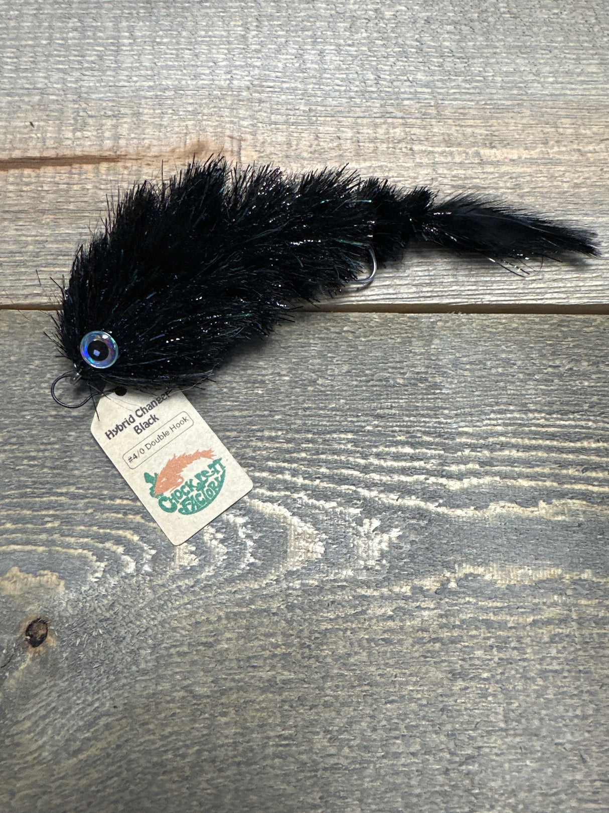 Chocklett's Hybrid Game Changer (double hook)6.5"-  4/0 Black Warmwater Flies