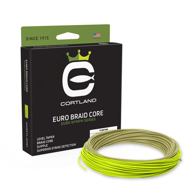 Cortland Euro Braid Core Fly Line Sage Green/Chartreuse Fly Line