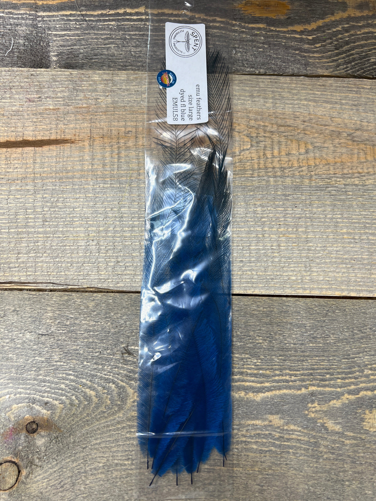 Dyed Large Emu Feathers Fl Blue Misc. Feathers