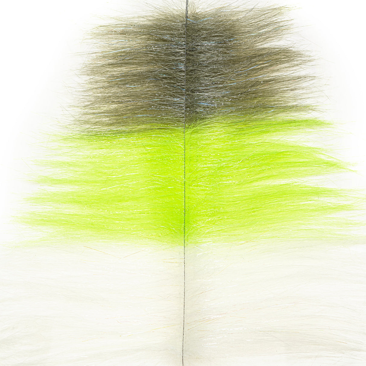 EP Chameleon Brush 3.5" - 2 Pack Grey Olive / Chartreuse / White Chenilles, Body Materials