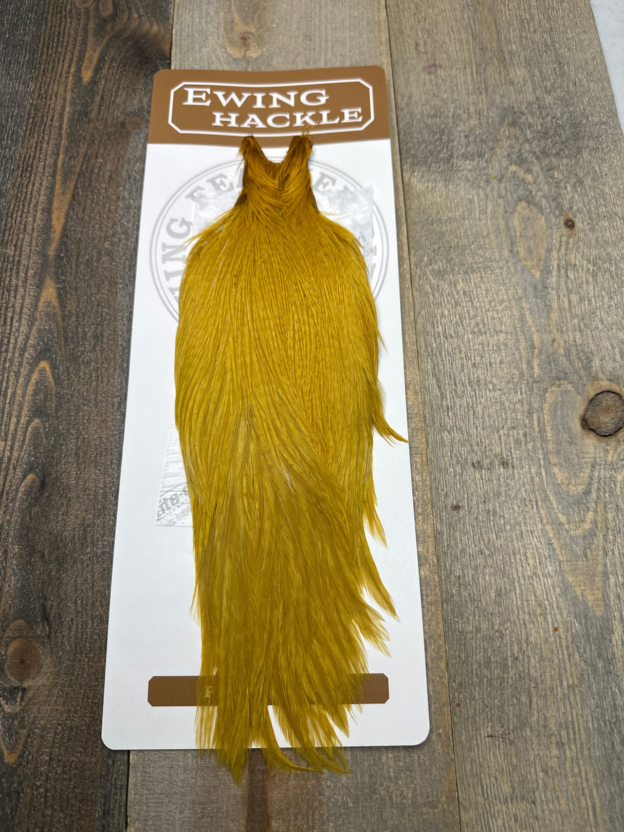 Ewing Dry Fly Cape White Dyed Honey Dry Fly Hackle