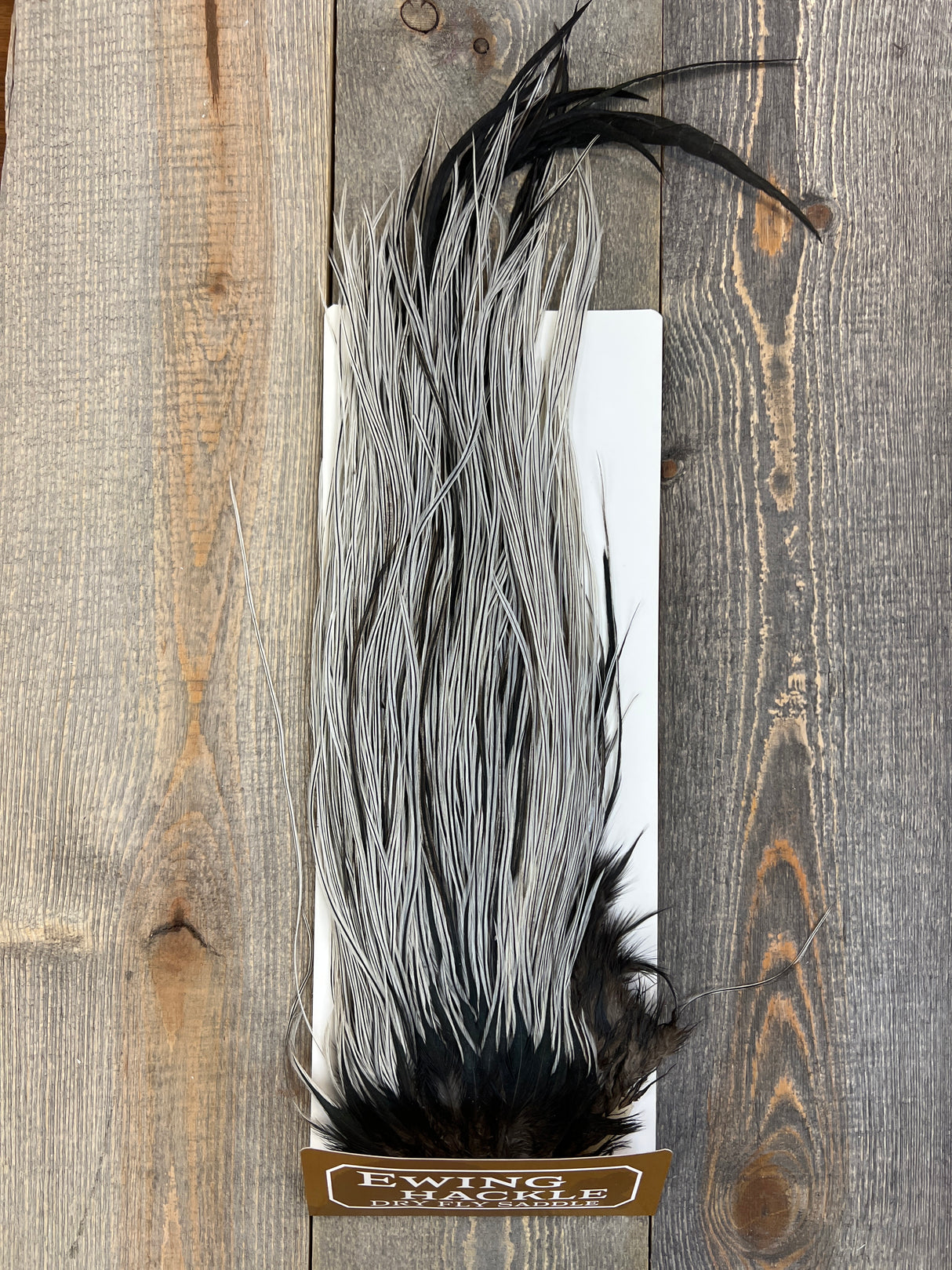 Ewing Dry Fly Saddle Silver Badger Dry Fly Hackle