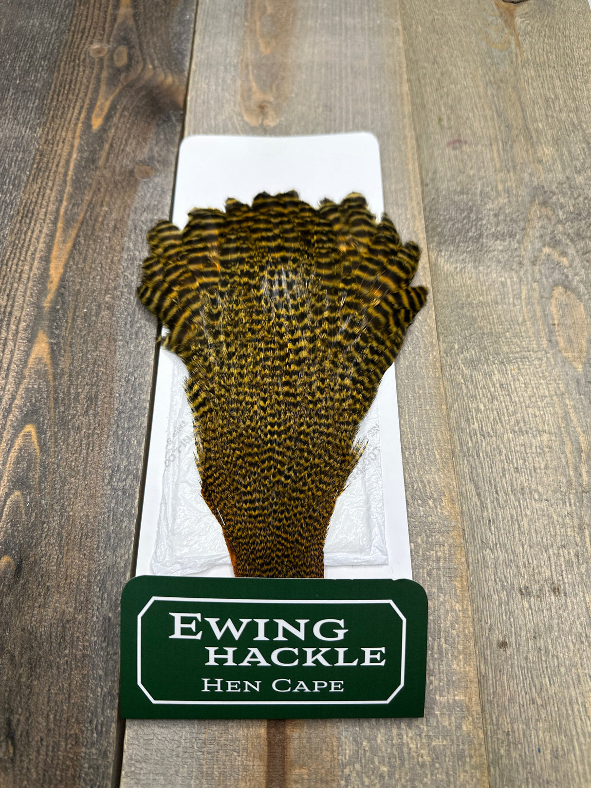 Ewing Grizzly Hen Cape Honey Hen Hackle