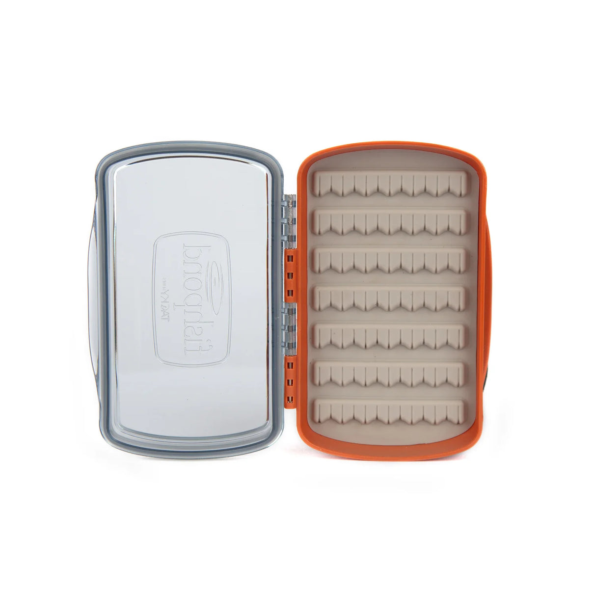 Fishpond Tacky Pescador Fly Box- Small- Clear- Burnt Orange Fly Box