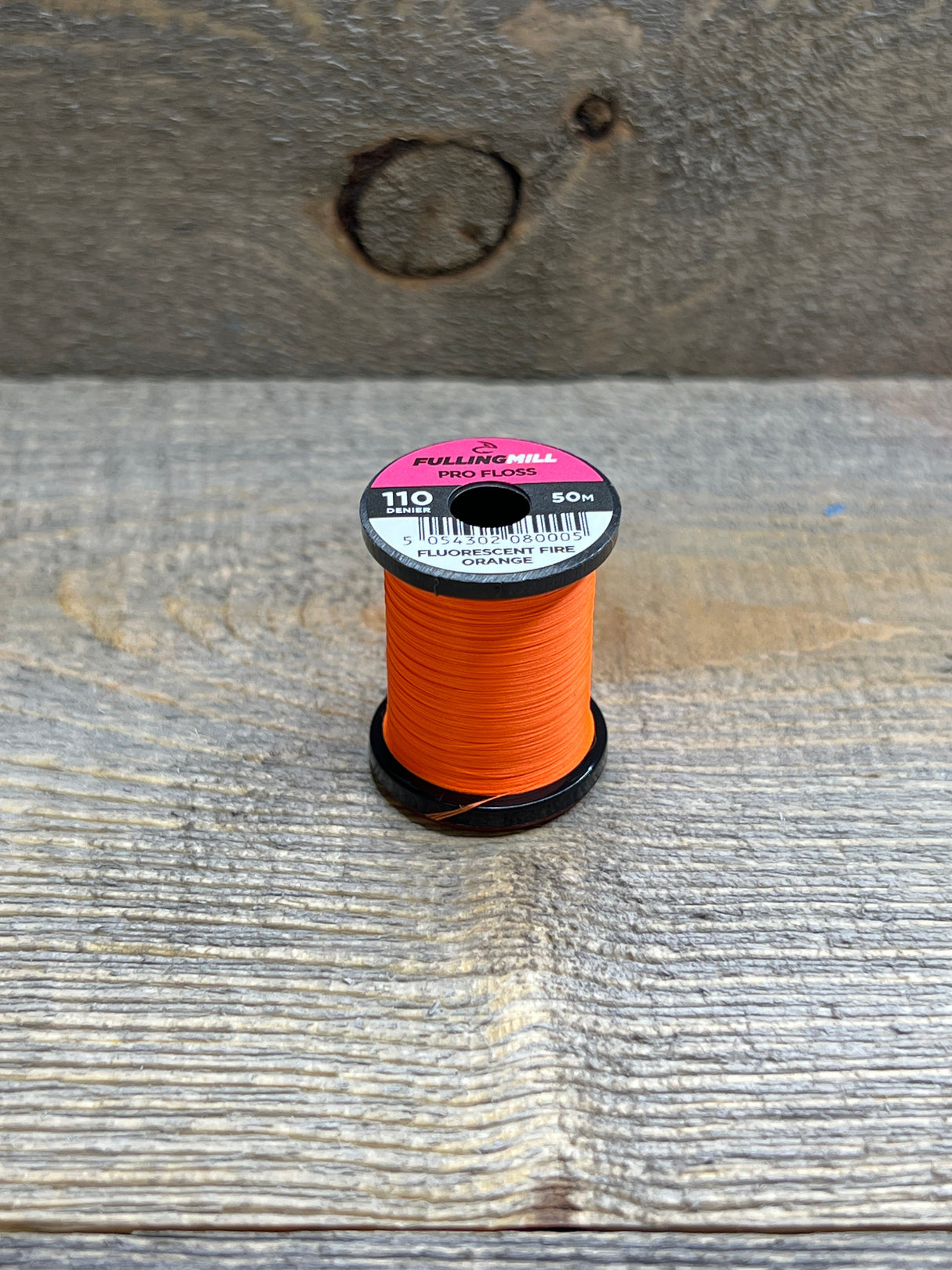 Fulling Mill Pro Floss 110 Denier Fluorescent Fire Orange Threads