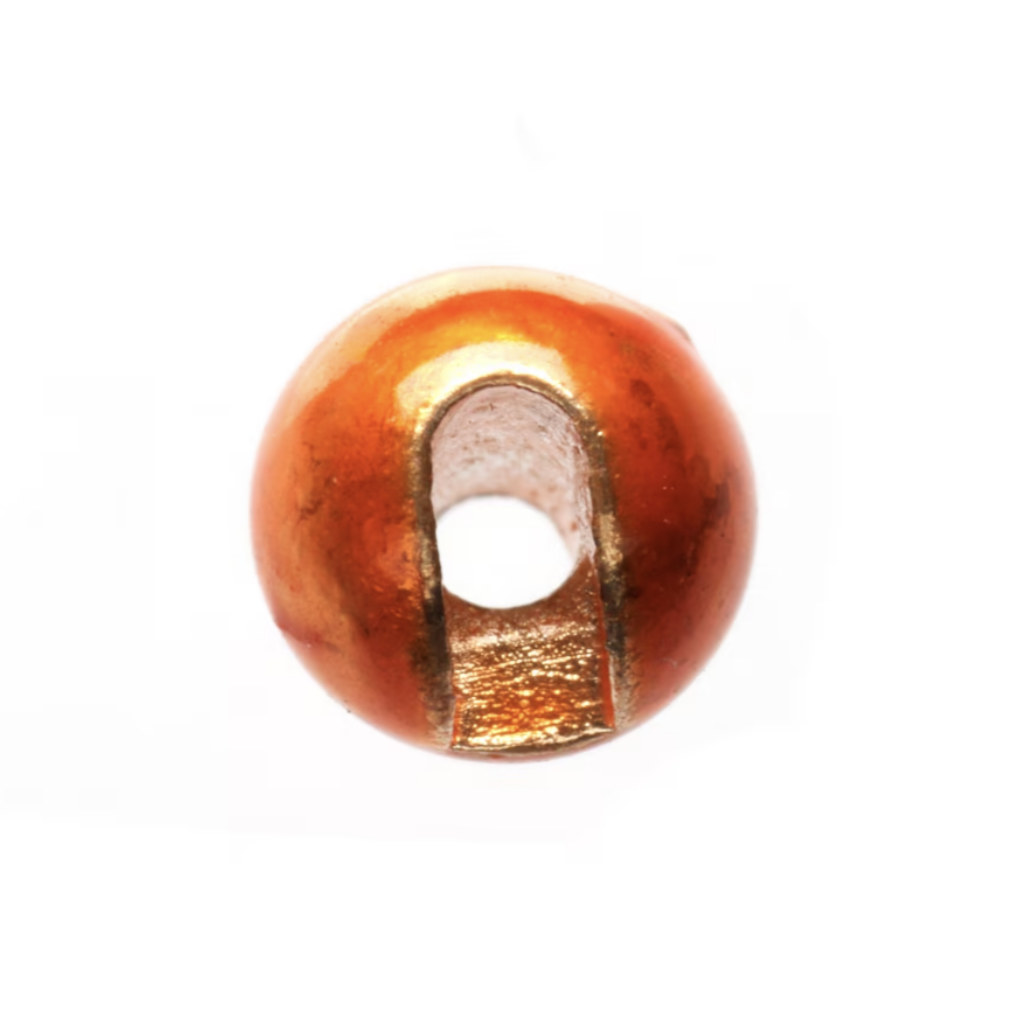 Fulling Mill Slotted Tungsten Bead 25 Pack- Metallic Colors Metallic Orange / 1.5mm Beads, Eyes, Coneheads
