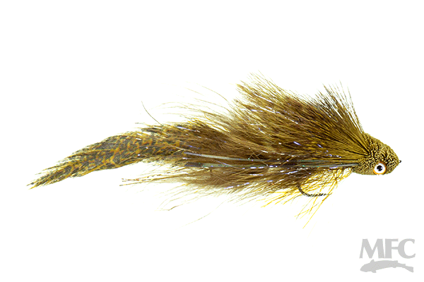 Galloup's Flat Head Kitty Streamer Olive Flies