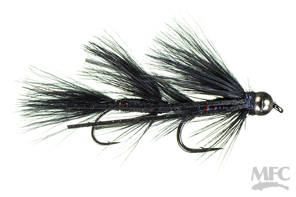 Galloup's Micro Peanut Envy (#10) Black Flies