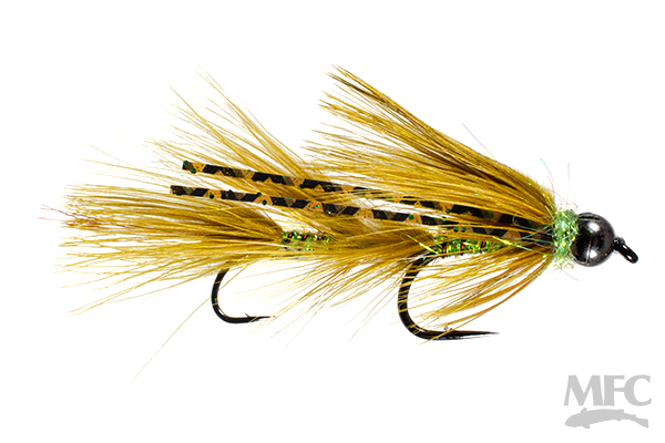 Galloup's Micro Peanut Envy (#10) Olive Flies