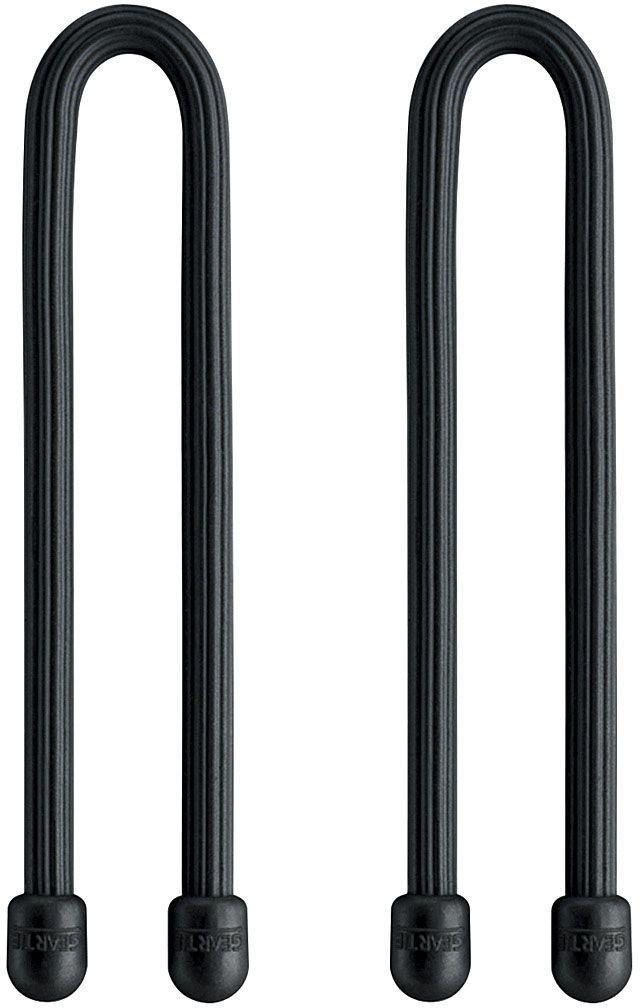 Geartie Reusable Rubber Twist Tie 6" 2 pack / Black Fly Fishing Accessories