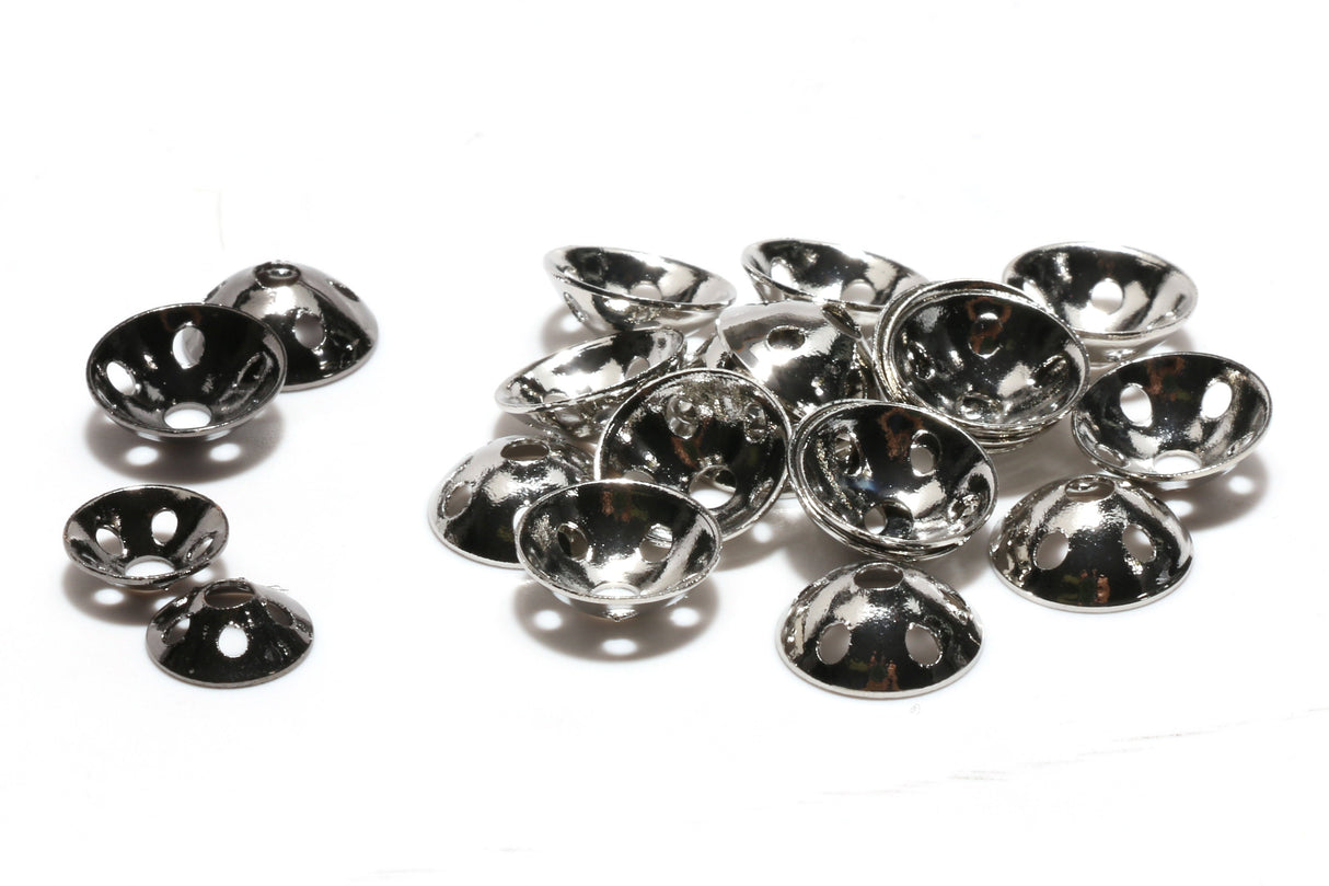 Hareline Brassonic Discs 10mm / Nickel #261 Beads, Eyes, Coneheads