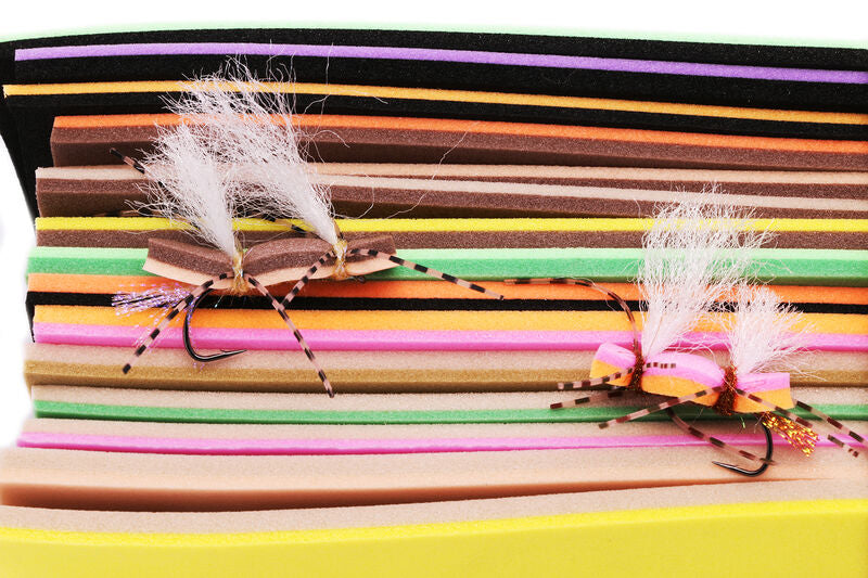 Hareline Double Decker 5mm Stack Foam Foam Fly Tying Sheets, Bodies, Tools
