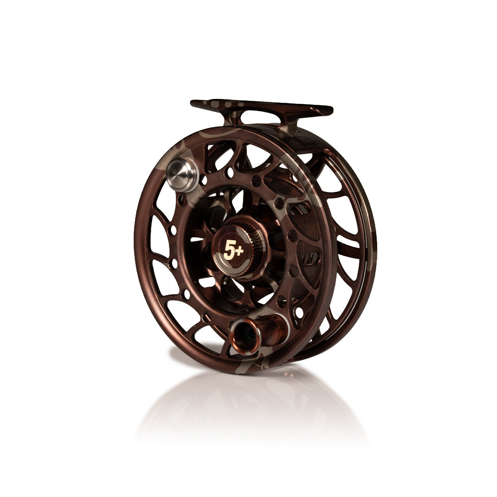 Hatch 2026 Custom Camo Iconic Fly Reel Camo/Bone White / 5 Plus / Mid Fly Reel