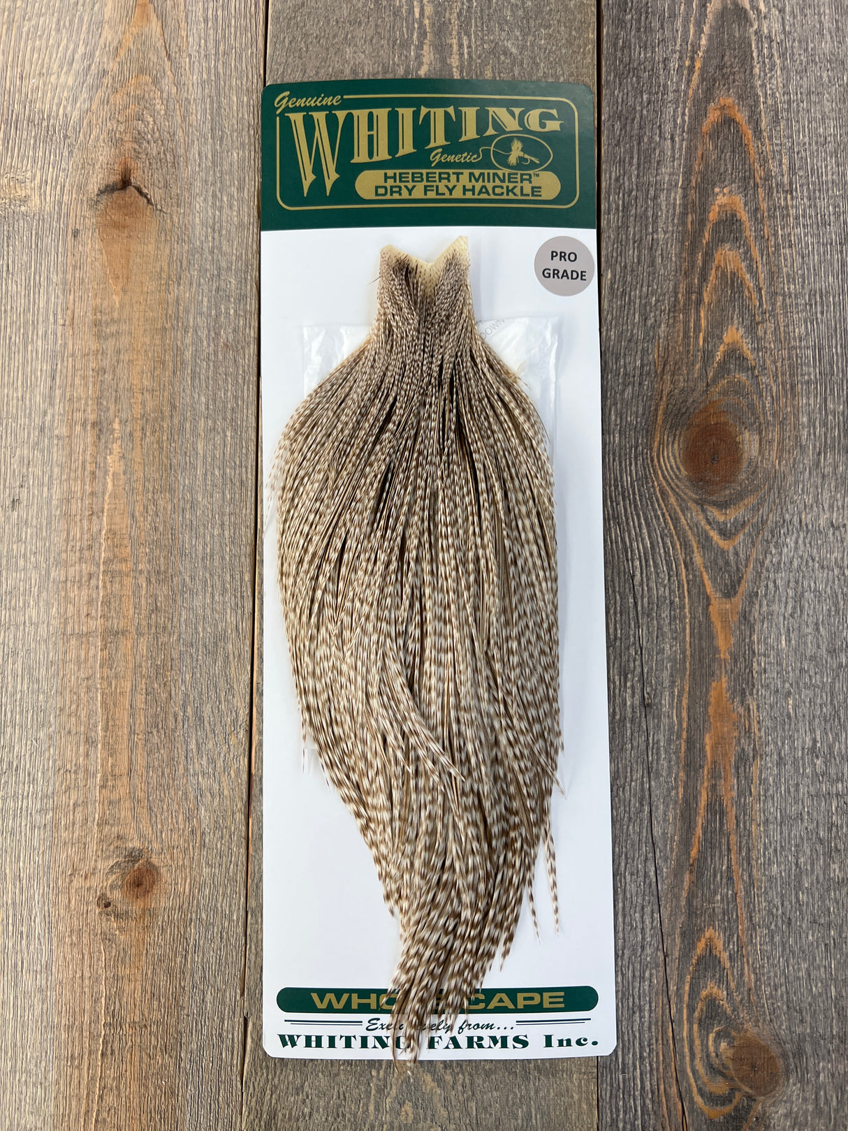 Hebert Pro Grade Cape Dun Grizzly Dry Fly Hackle