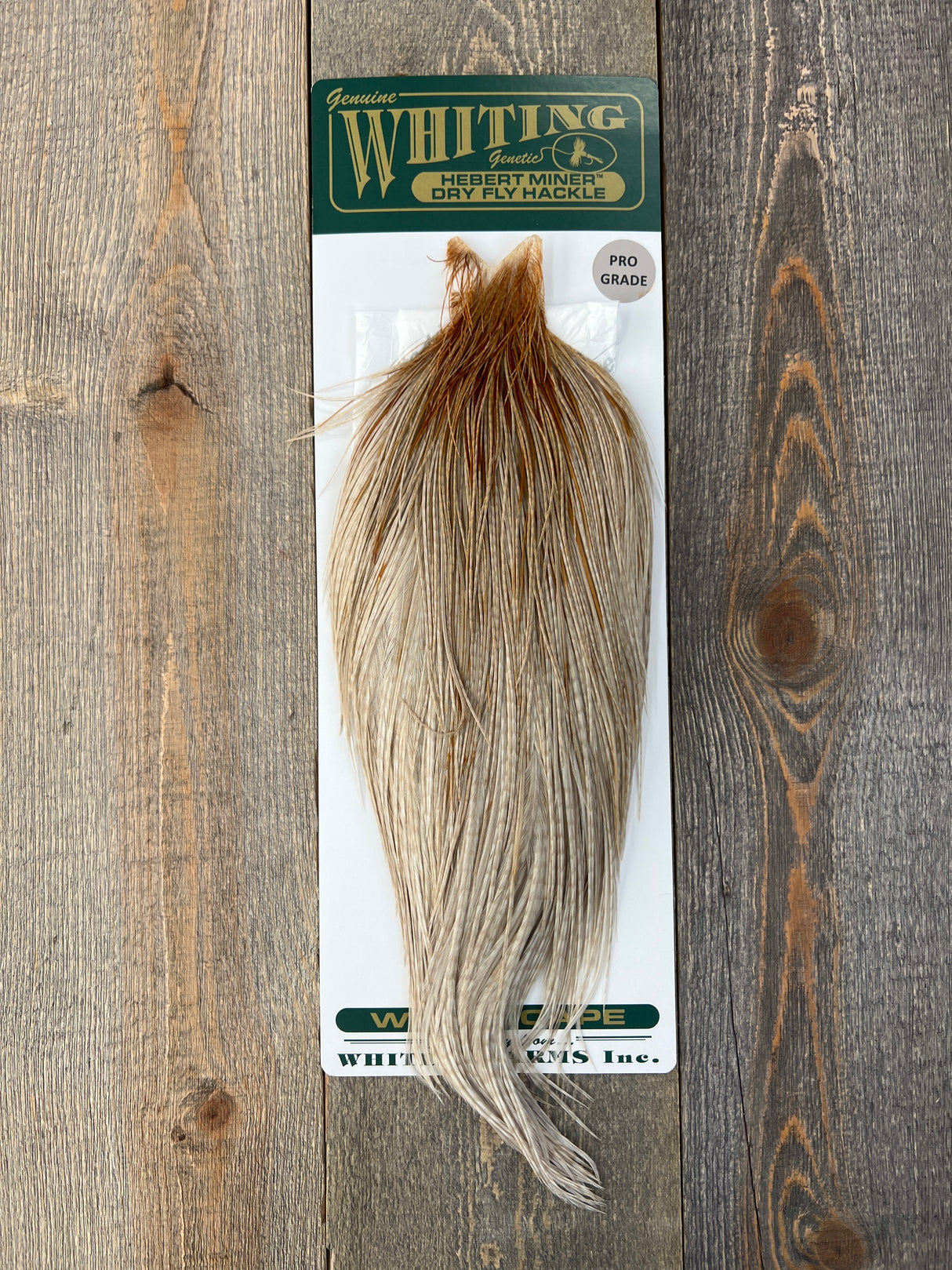 Hebert Pro Grade Cape Pale Watery Dun Dry Fly Hackle