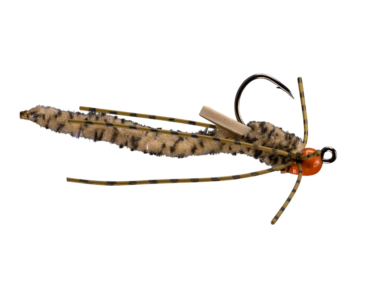 Hogan's Headstand Jig Fly Tan / 4 Warmwater Flies