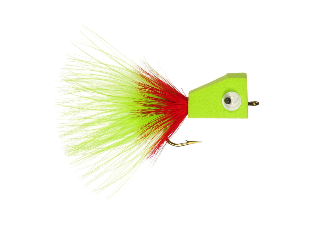 Holschlag's Blockhead Popper Chartreuse / 2 Poppers & Divers