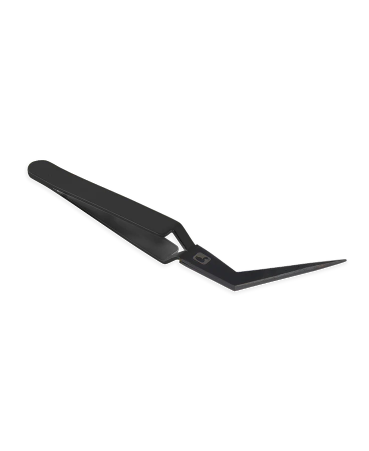 Loon Mini Curved D-Loop Tweezer- Black Fly Tying Tool