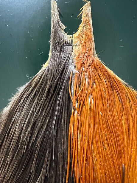 Metz #2 Neck Combo Brown/Dun Dry Fly Hackle