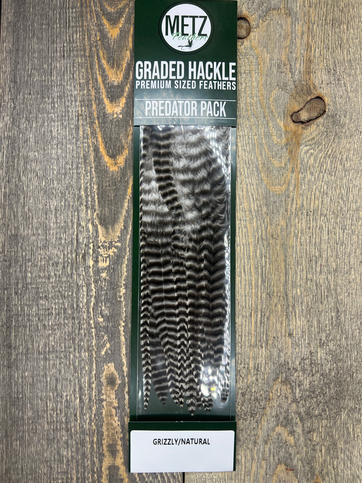 Metz Predator Pack Grizzly/Natural Streamer Feathers