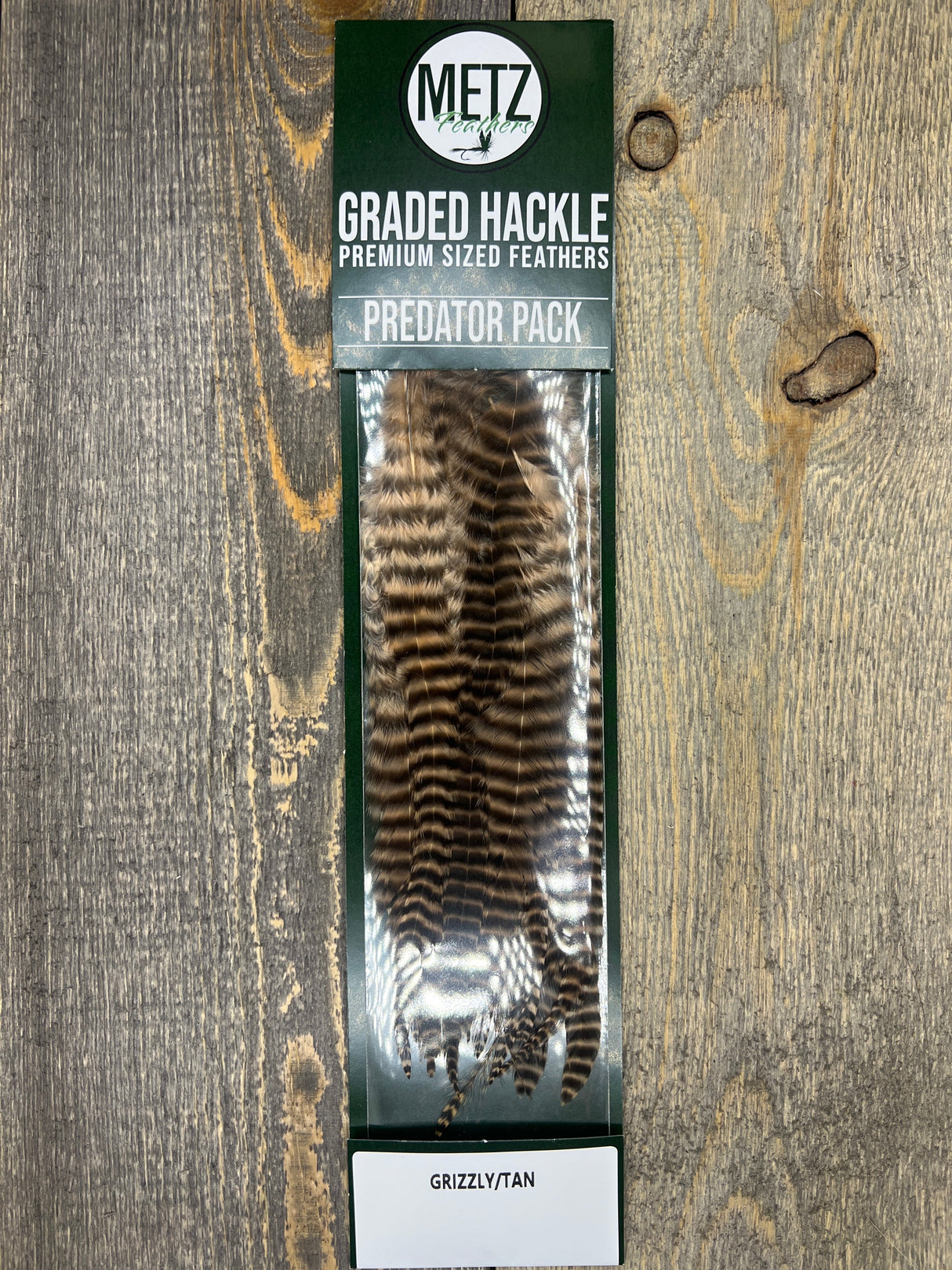 Metz Predator Pack Grizzly/Tan Streamer Feathers