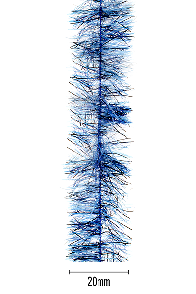 MFC Senyo's Peppered Satin Chenille Blue / 20mm Chenille