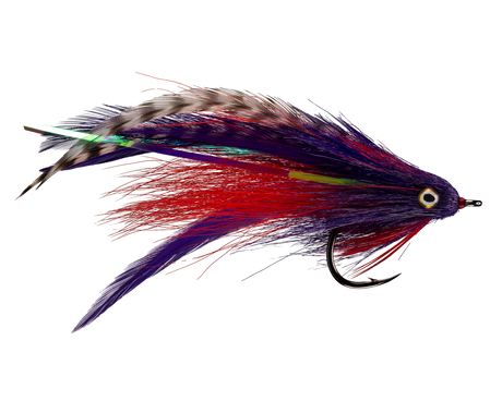 Morrish Jungle Love Streamer Purple/Red / 2/0 Flies