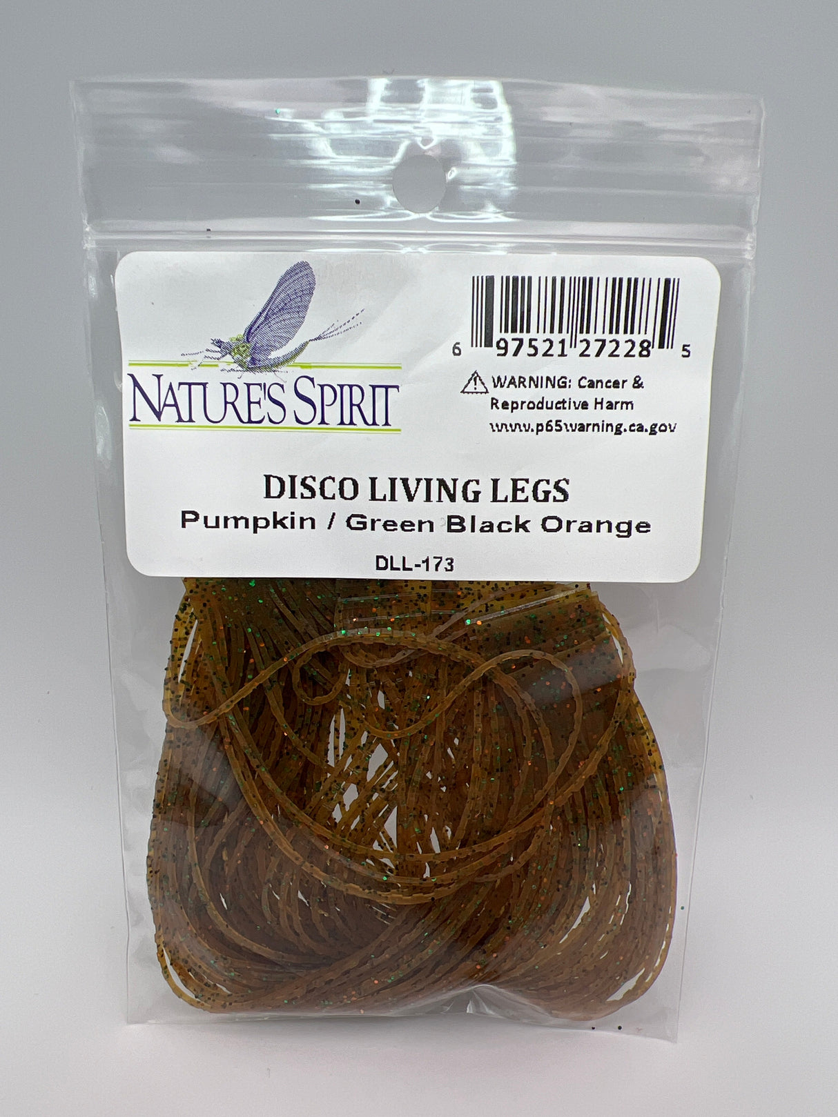 Nature's Spirit Disco Living Legs Pumpkin / Green Black Orange Rubber Legs
