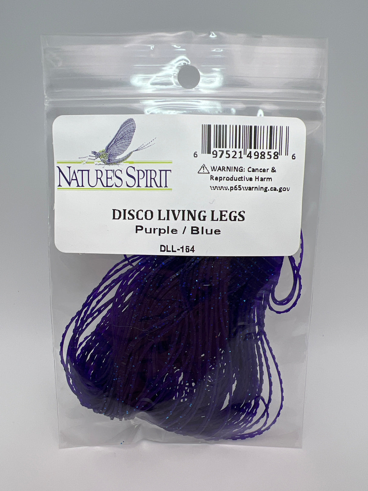 Nature's Spirit Disco Living Legs Purple / Blue Rubber Legs