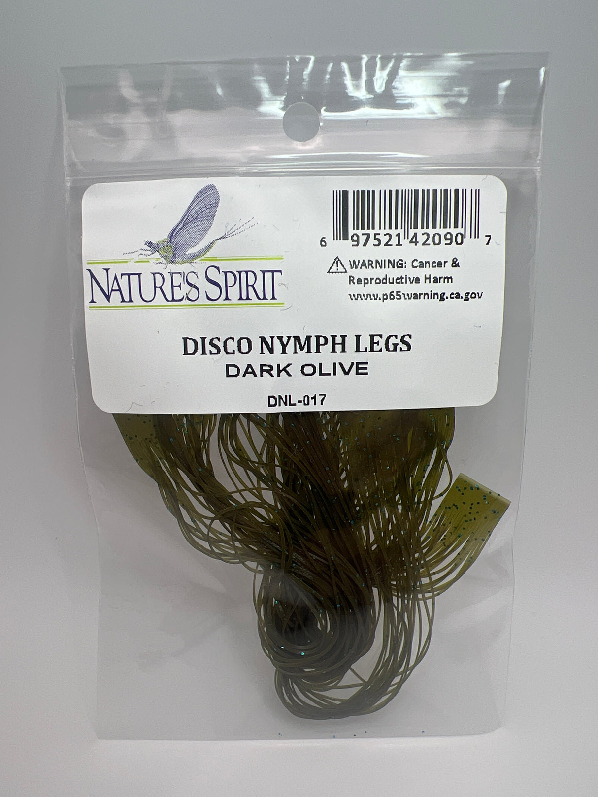 Nature's Spirit Disco Nymph Legs Dark Olive Rubber Legs