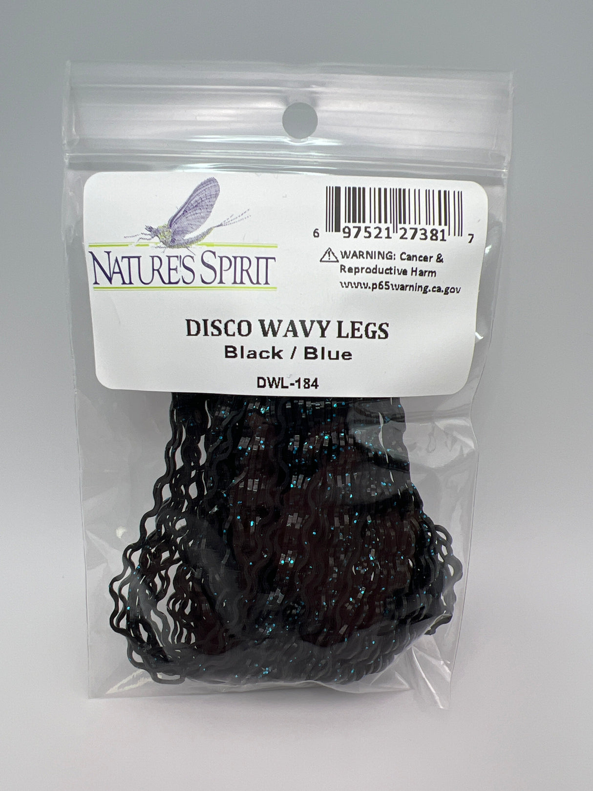 Nature's Spirit Disco Wavy Legs Black / Blue Rubber Legs