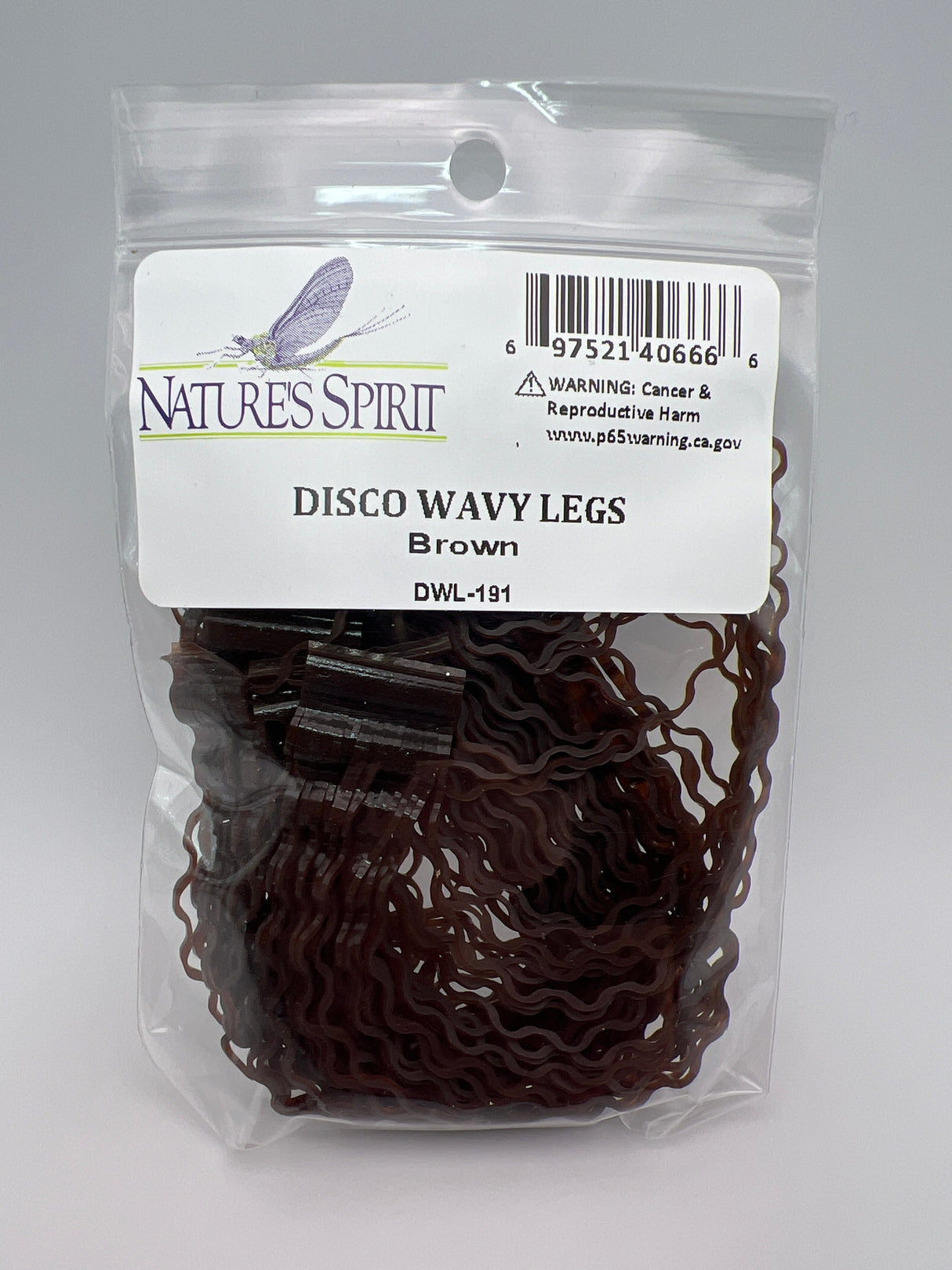 Nature's Spirit Disco Wavy Legs Brown Rubber Legs