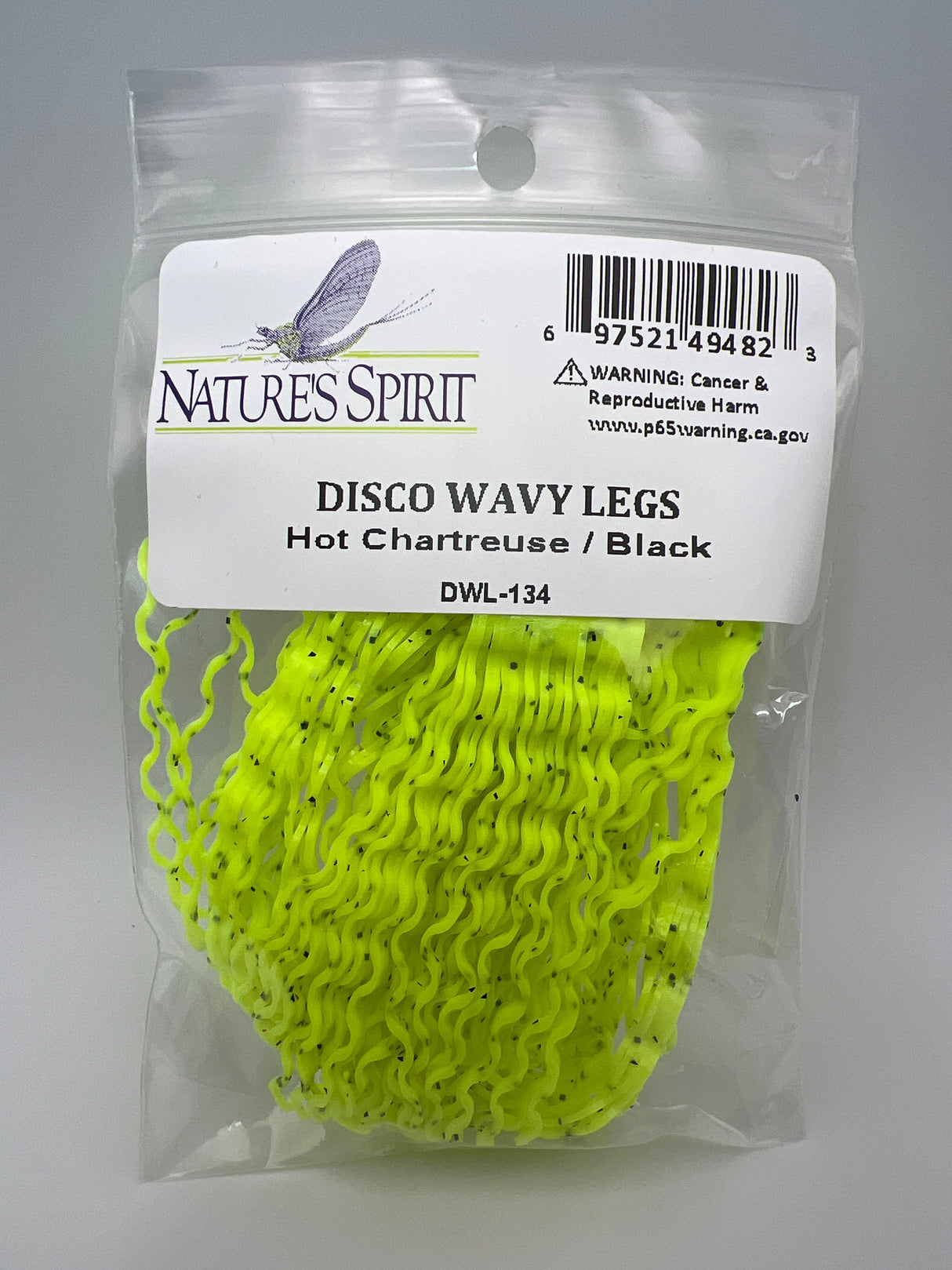 Nature's Spirit Disco Wavy Legs Hot Chartreuse / Black Rubber Legs