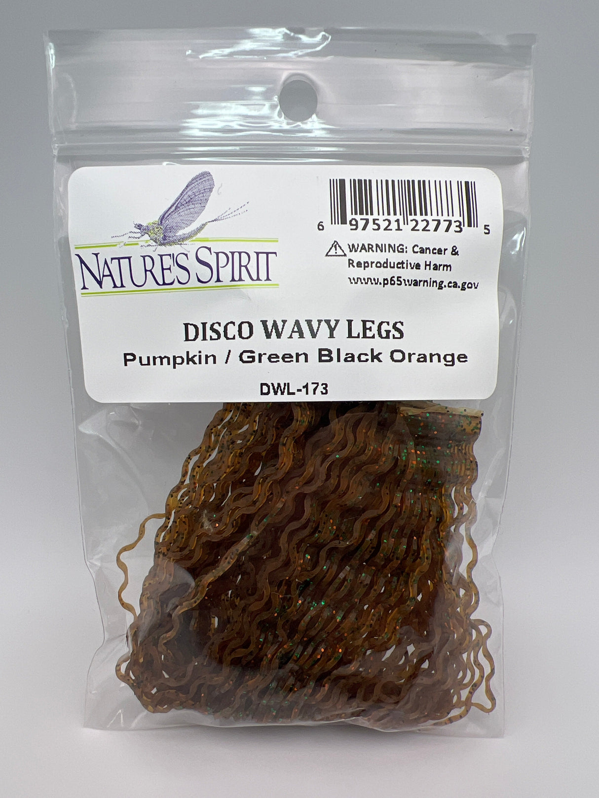 Nature's Spirit Disco Wavy Legs Pumpkin / Green Black Orange Rubber Legs