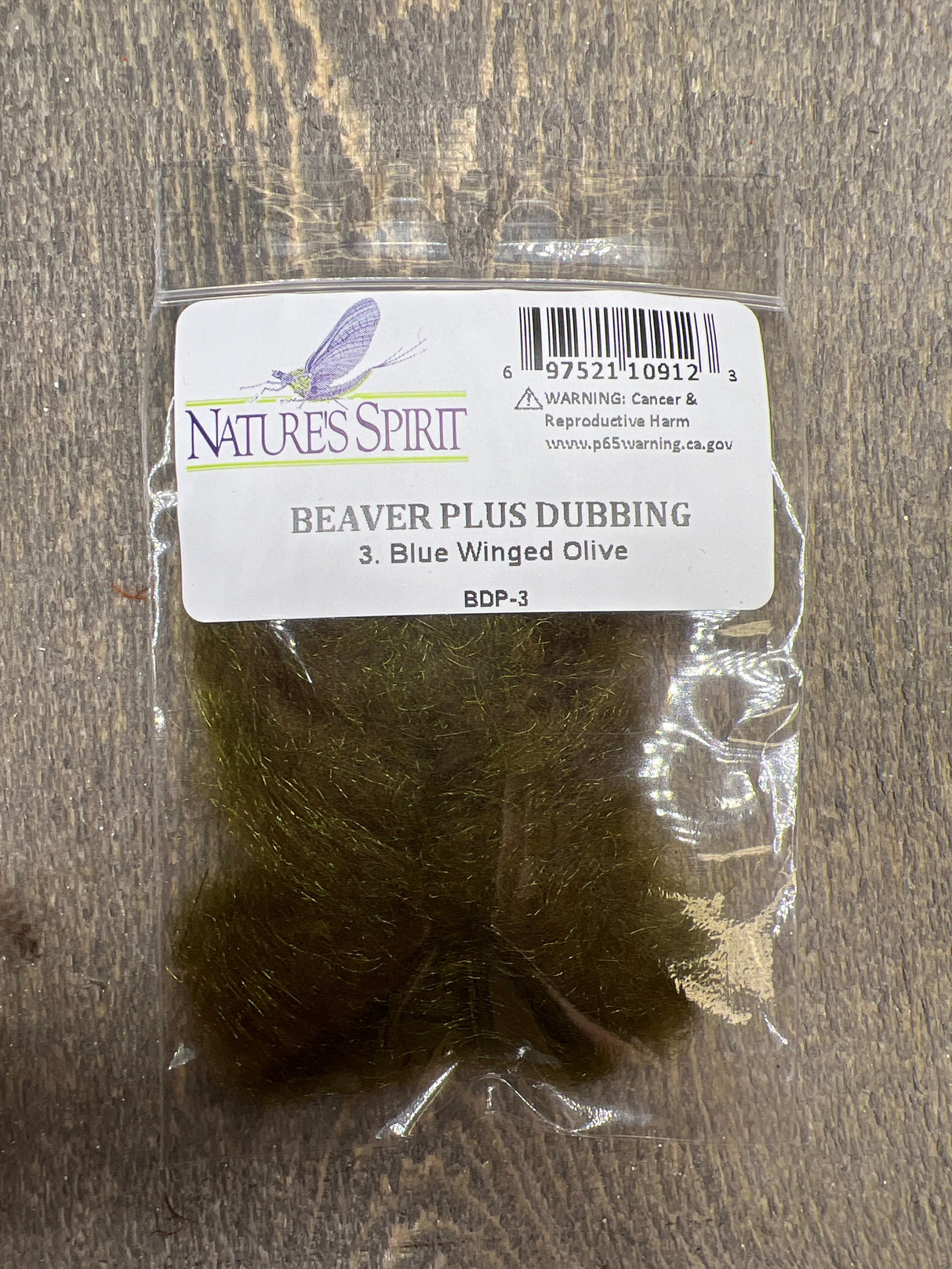 Nature Spirit Beaver Plus Dubbing Blue Winged Olive Dubbing
