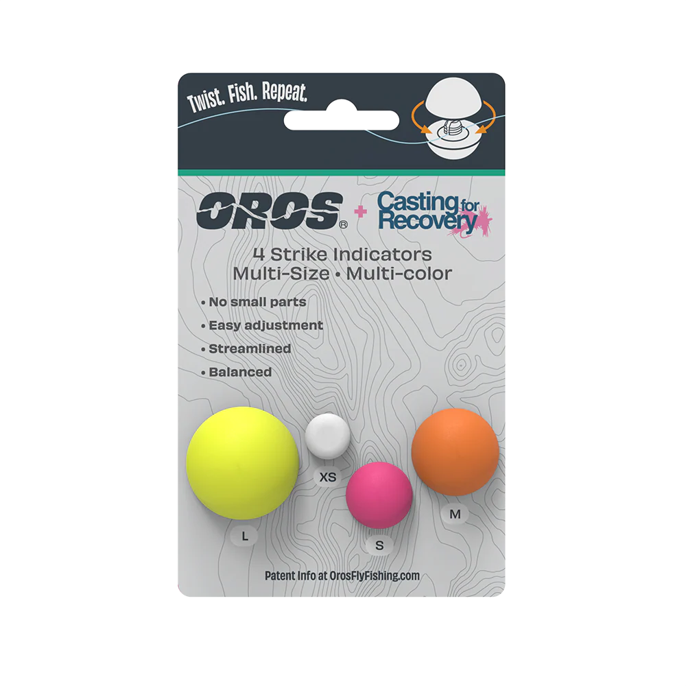 Oros + Casting For Recovery Variety 4-Pack Strike Indicators