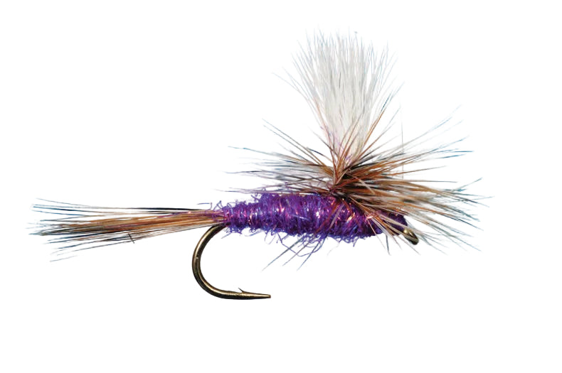 Parachute Adams Sparkle Purple 14 Trout Flies
