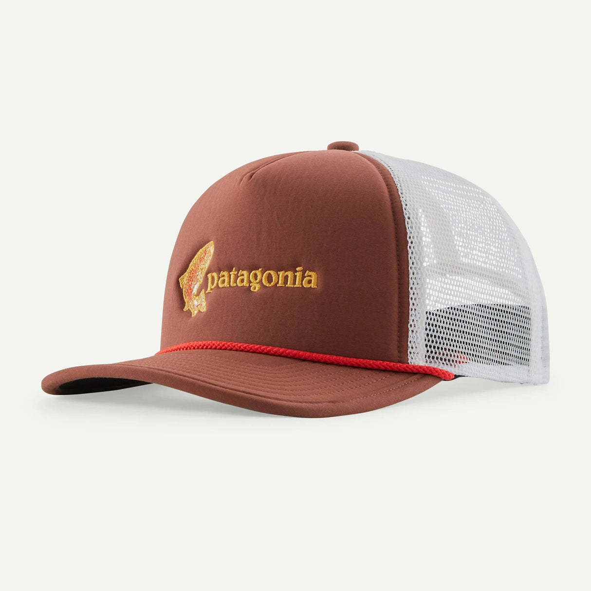 Patagonia Broadcaster Hat Fish Jump: Dried Vanilla Hats, Gloves, Socks, Belts