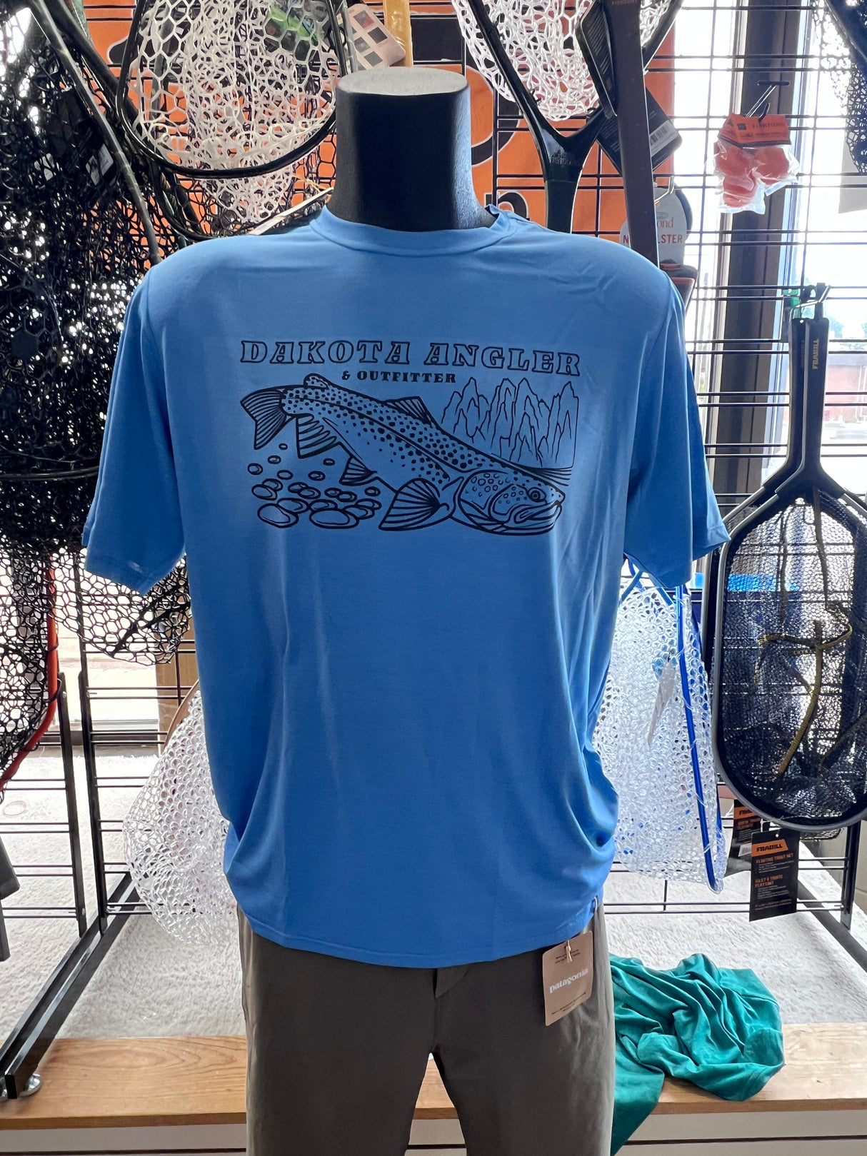 Patagonia Logo M's Capilene Cool Daily Shirt Shore Blue / M Clothing