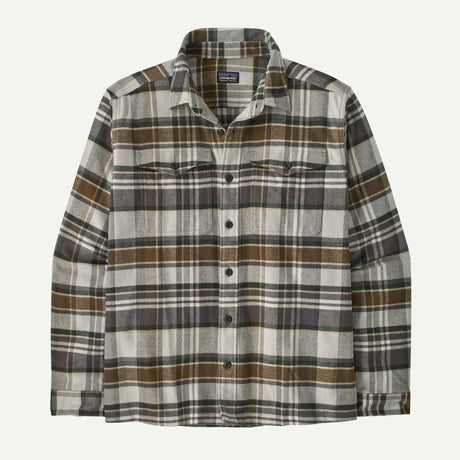 Patagonia M's Fjord Flannel Shirt Blizzard: Salt Grey / M Clothing