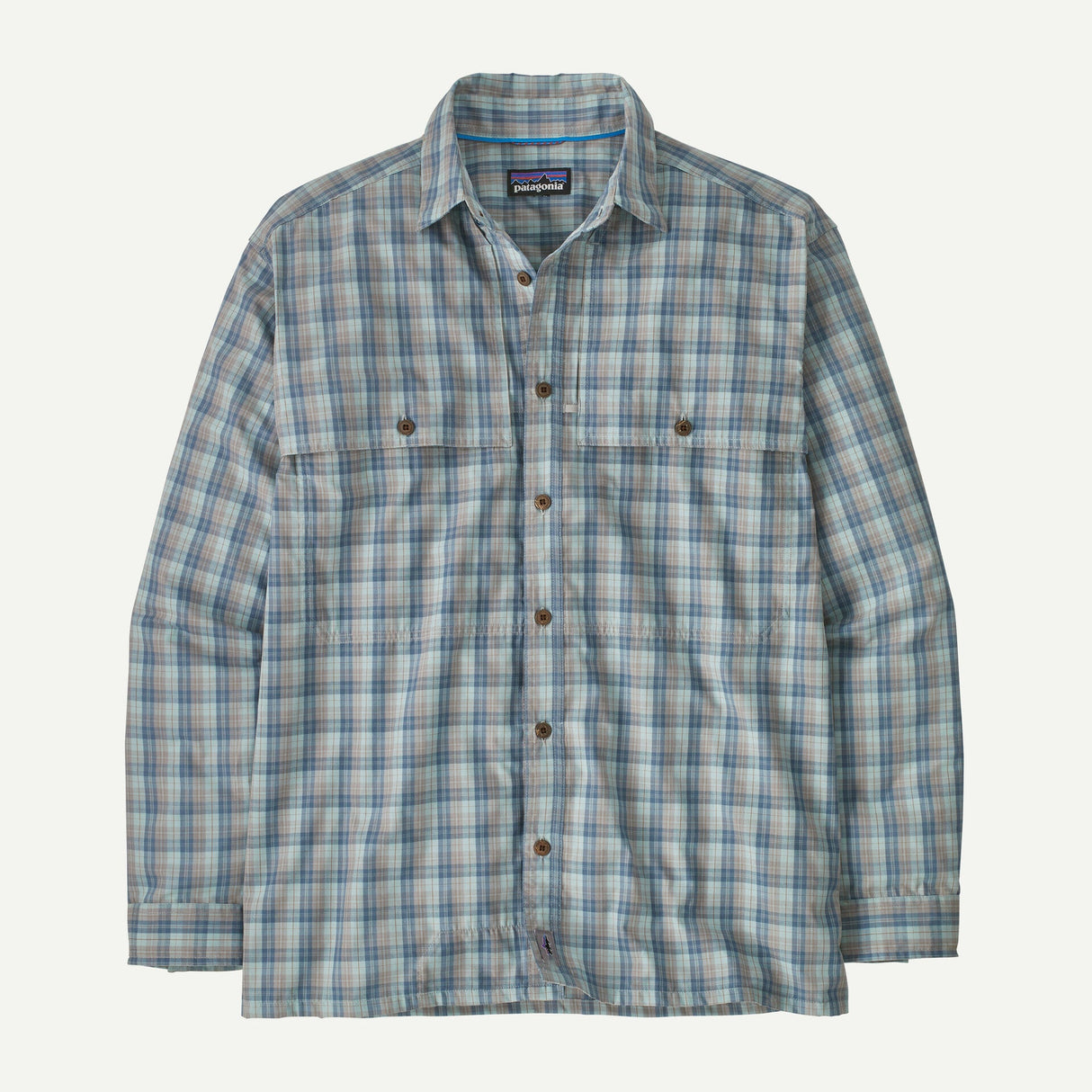 Patagonia M's L/S Island Hopper Shirt Dipper: Utility Blue / L clothing
