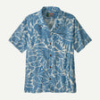 Patagonia Men's Tidal Threads Camp Shirt Bees and Flowers: Still Blue / M Clothing